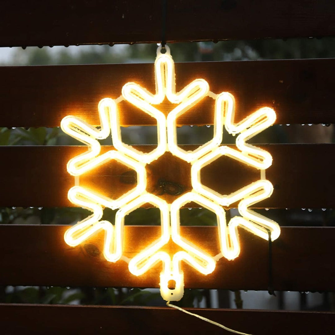 LED Sneeuwvlok kerst - 40cm - Warm wit LED Sneeuwvlok kerst - 40cm - Warm wit